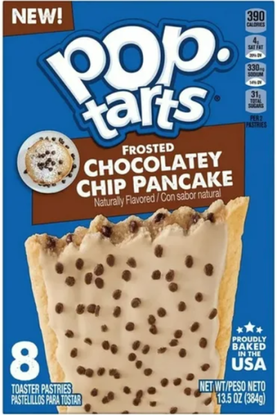 KELLOGG'S POP TARTS 'Chocolatey Chip Pancake' Toaster Pastries 384 gr